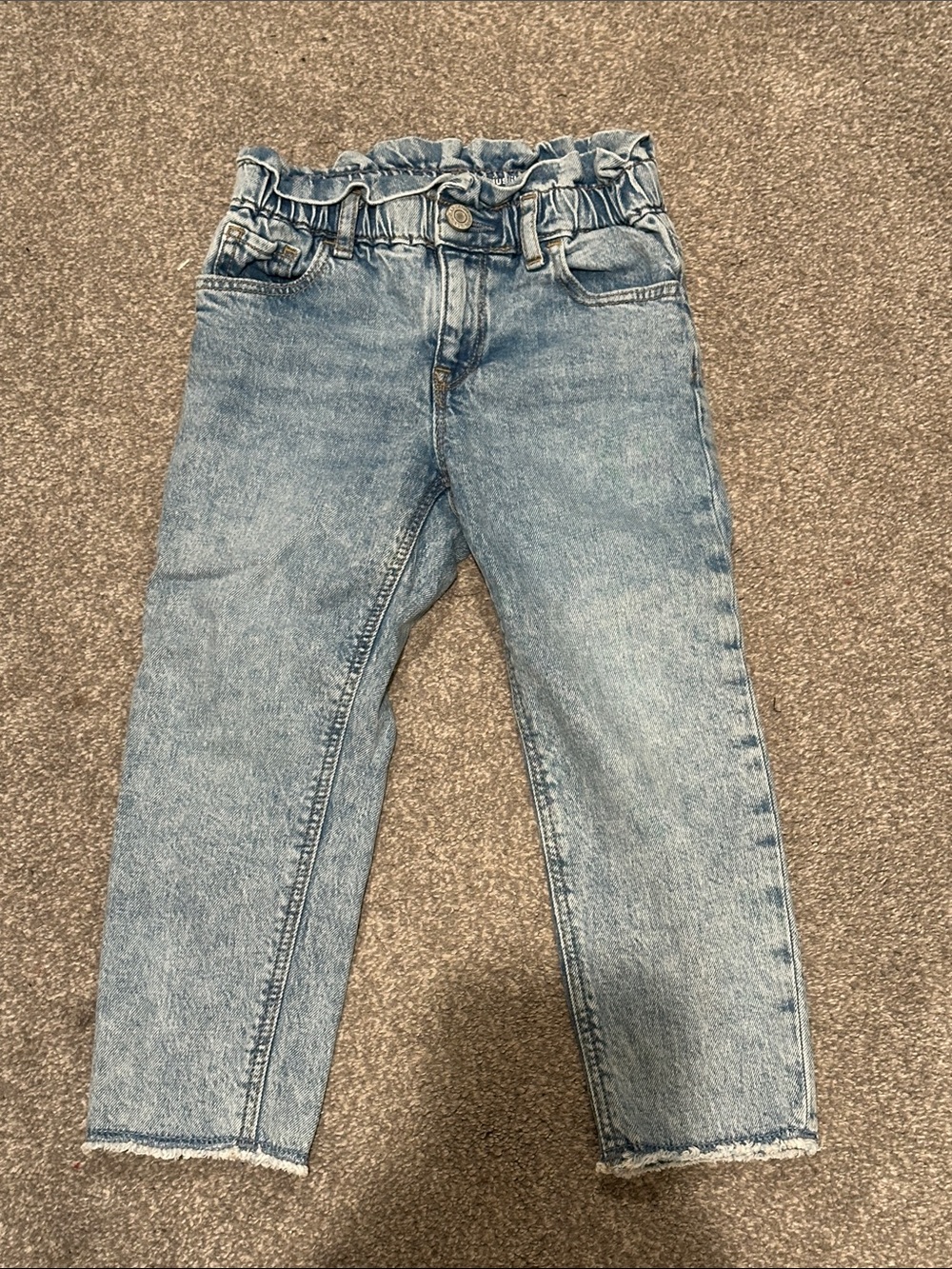 GAP Light Blue Paperbag Waist Kids Jeans